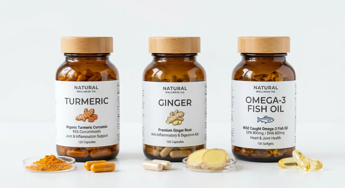 Anti-Inflammatory Supplement Stack 2026: Curcumin, Omega-3, Boswellia, Ginger & Quercetin