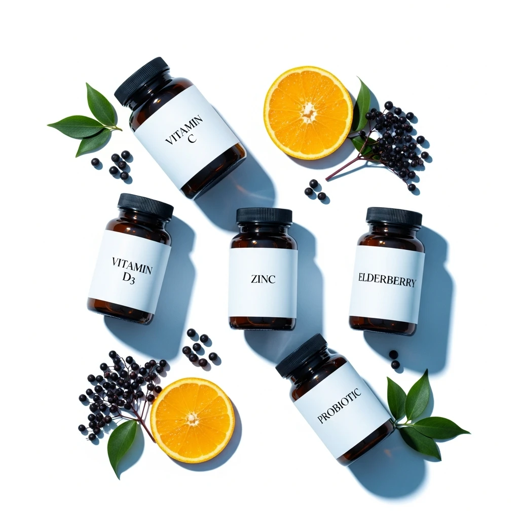 Immune Support Supplement Stack 2026: Vitamin C, D3, Zinc, Elderberry & Probiotics